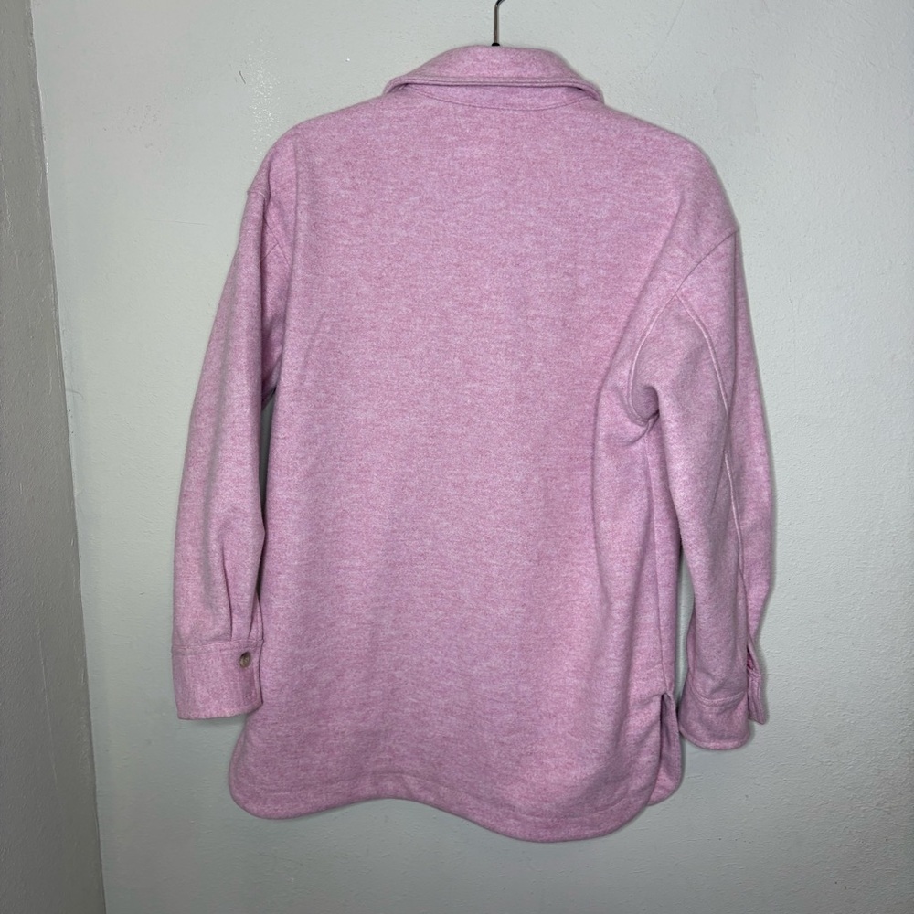 H&M Light Pink Button-Up Shacket Jacket Size XS - Picture 4 of 6